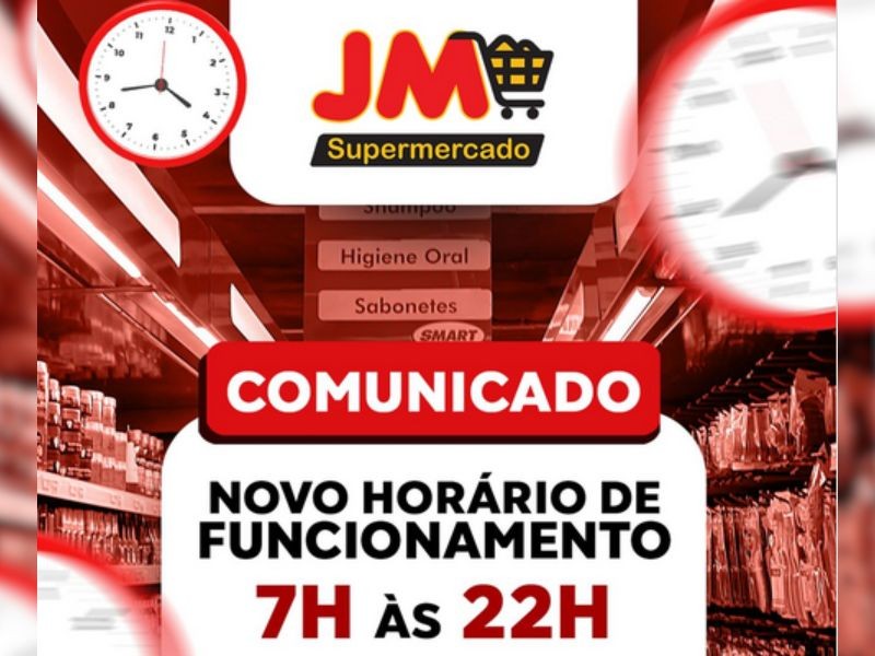 Novo Horário de Funcionamento do JM Supermercado: Mais Comodidade e Flexibilidade para Você!